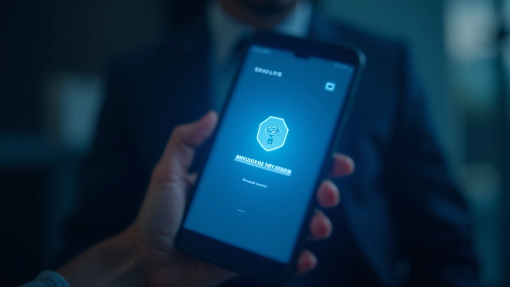 Multi-Faktor-Authentifizierung auf dem Bildschirm, Sicherheitscode und Biometrie-Scan, modernes Sicherheitsverfahren